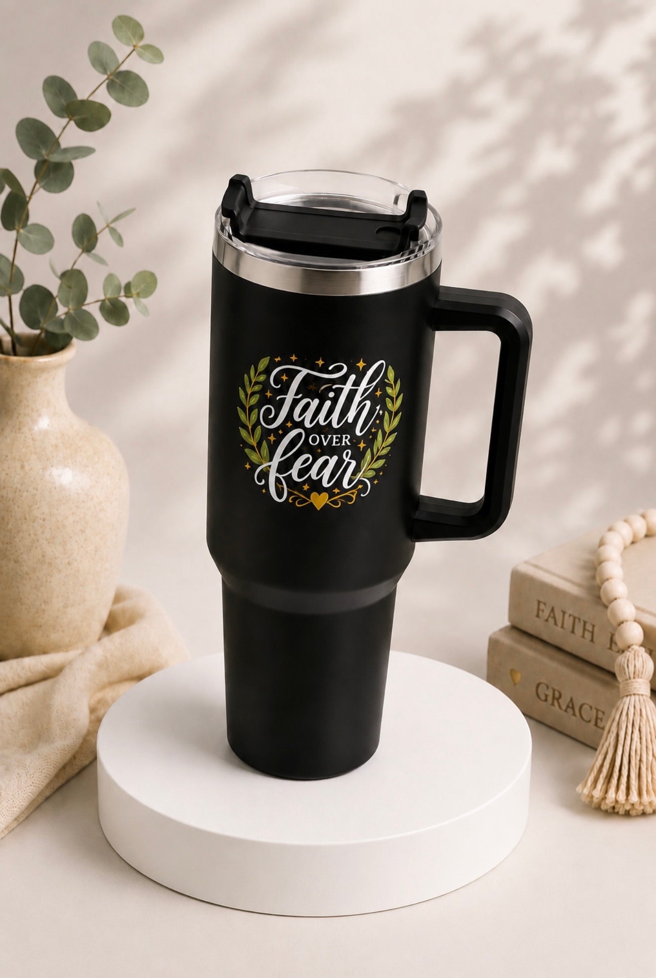 Faith over Fear Bundle - Tumbler + Keyring